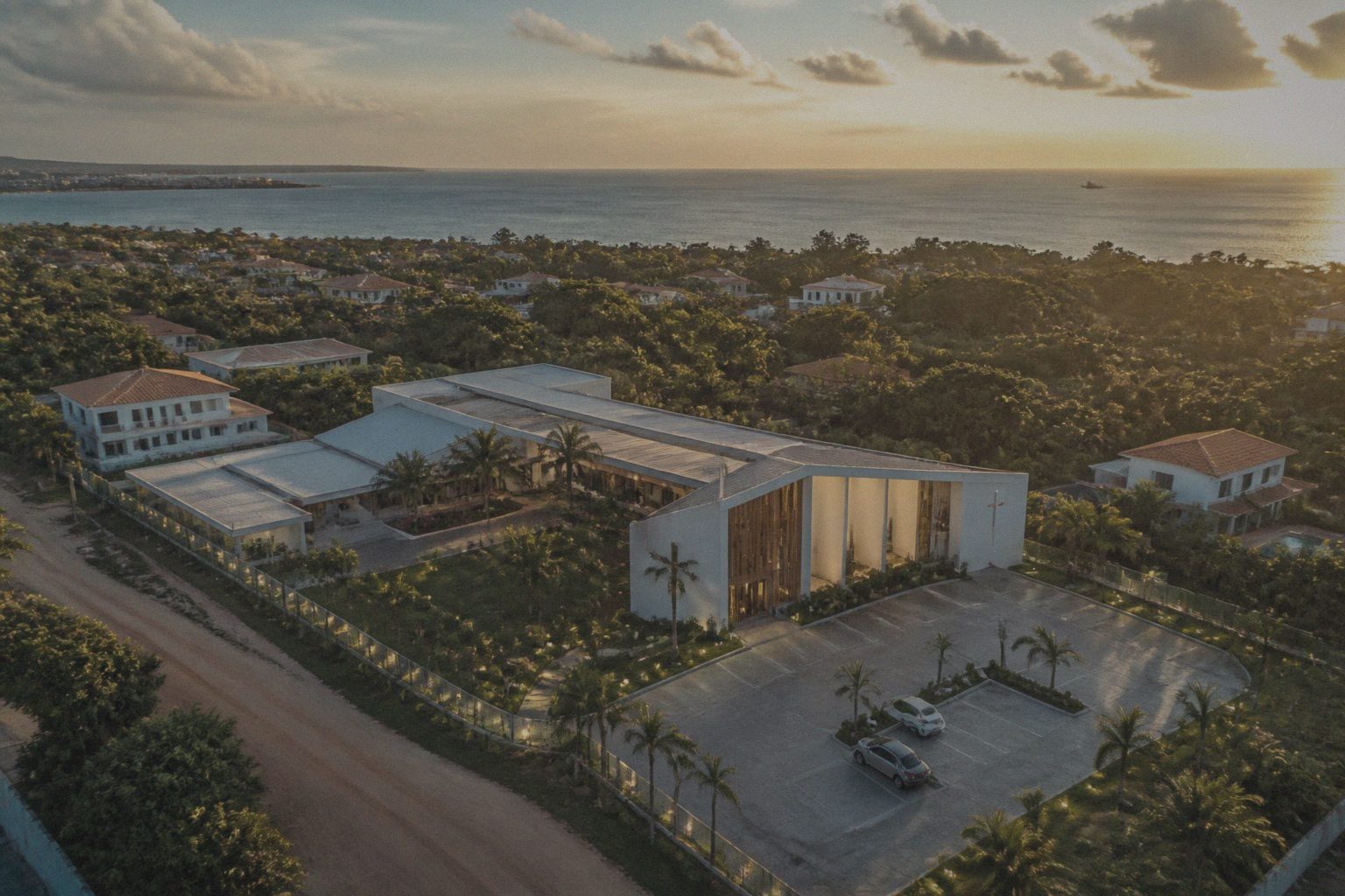 An artist's impression of the future God's Tribe church home with a sanctuary, classrooms and courtyard